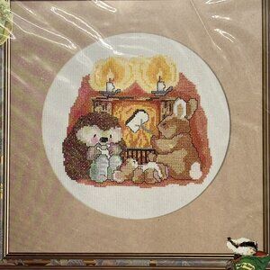 Country Companions Cross Stitch K163 Fireside Toast 1992